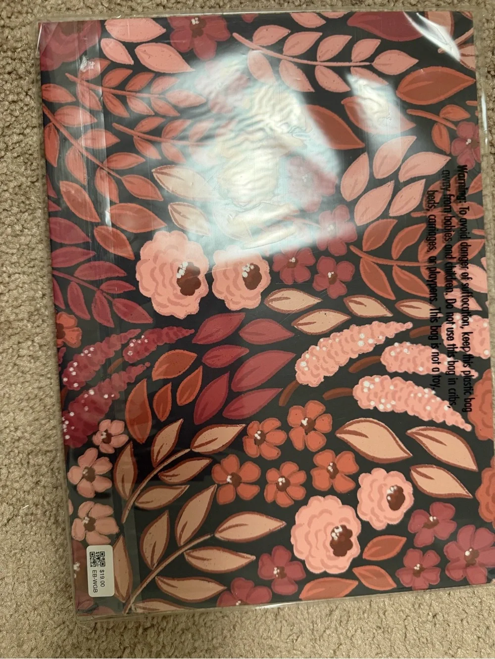Floral Guest Book in Pink and Rust